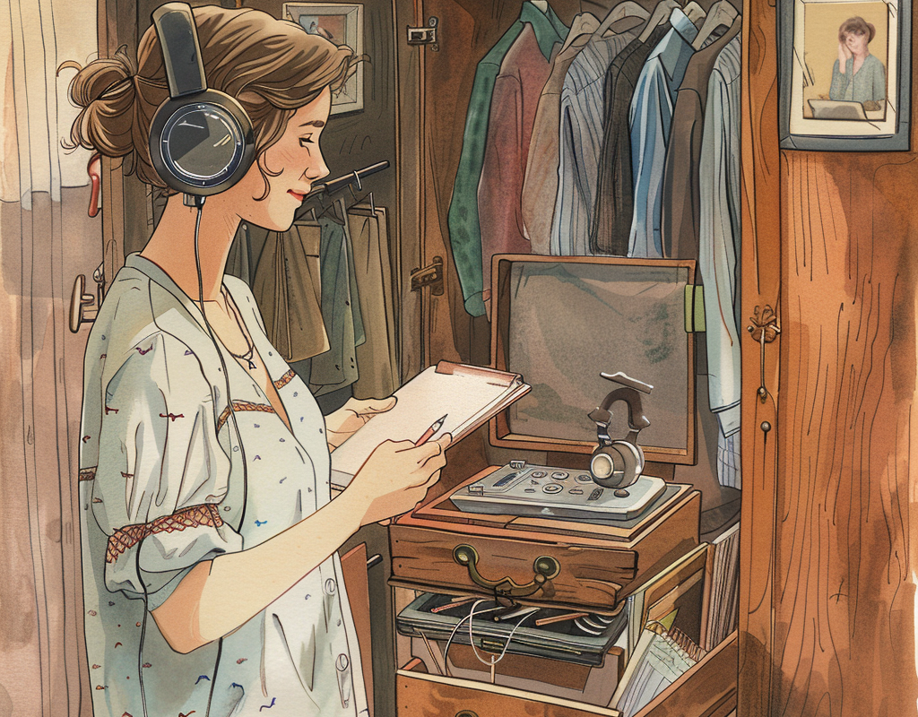 Daughter Writing List of Songs for Mum's Funeral