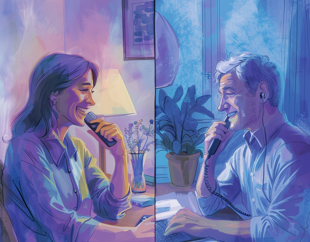 Guide Talking With a Man