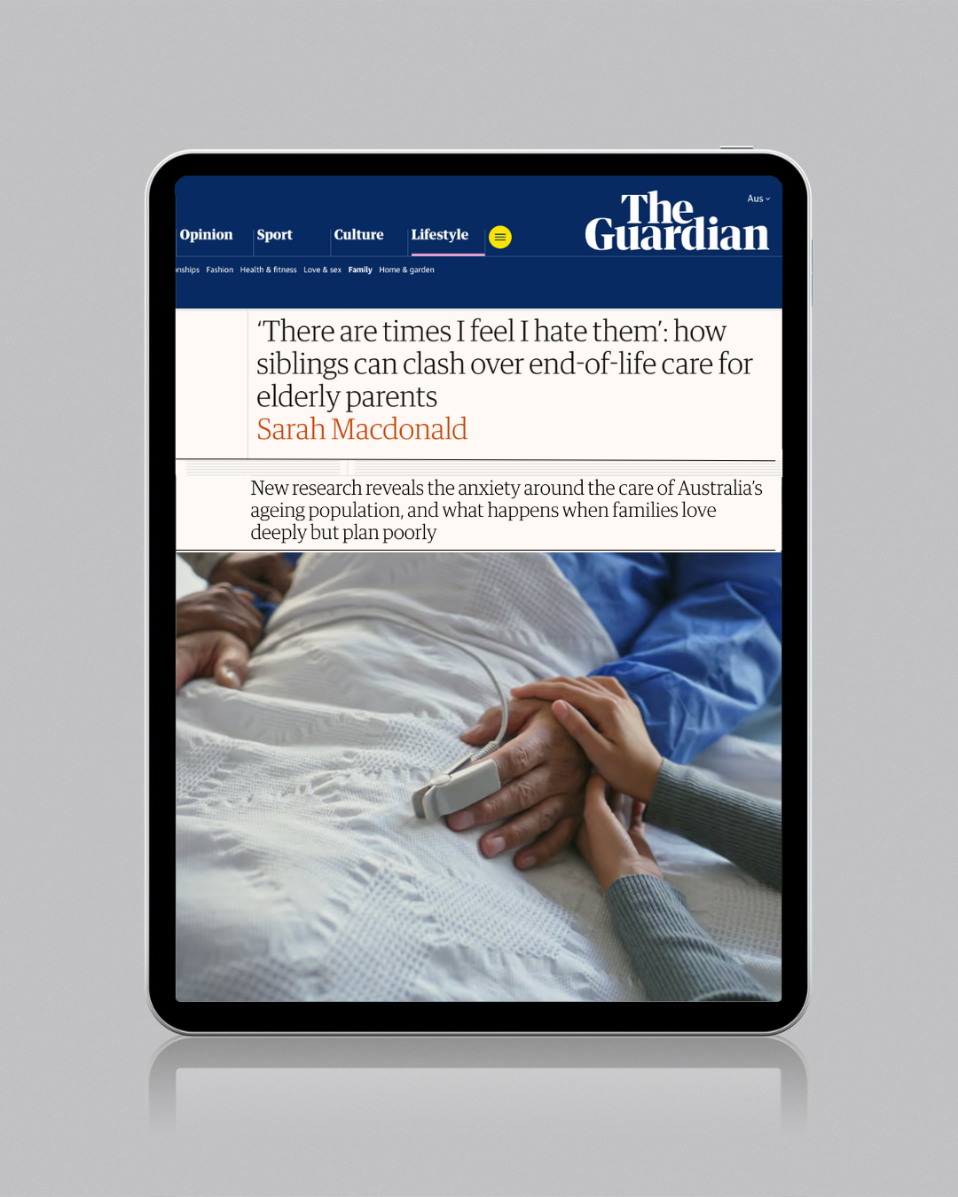 Brown and Gray Minimalist Tablet Mockup Instagram Post