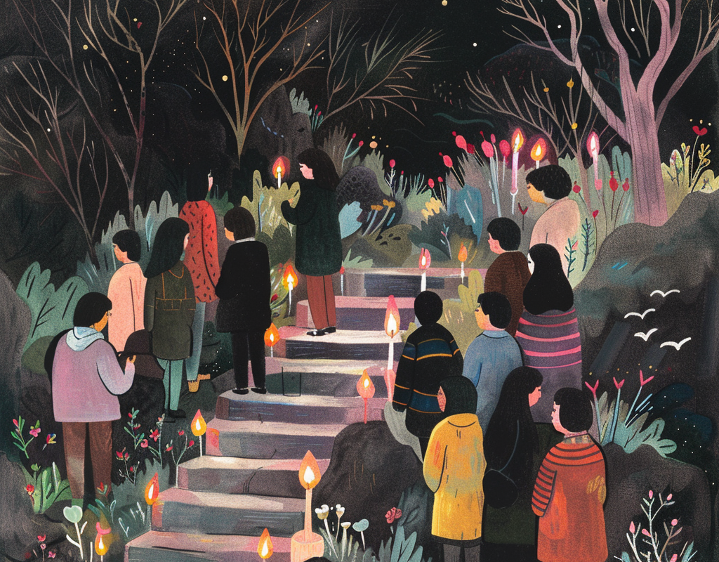 A Group of People at a Vigil